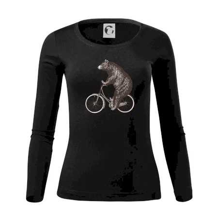Medveď na bicykli