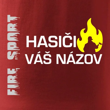 Hasiči - Váš názov - FLUO + Reflexná potlač