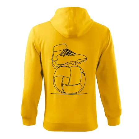 Futbalová lopta kopačka jedným ťahom