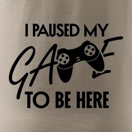 I paused my game to be here