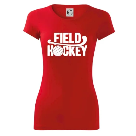 Field hockey loptička a nápis