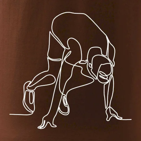 Bežec na štarte jedným ťahom