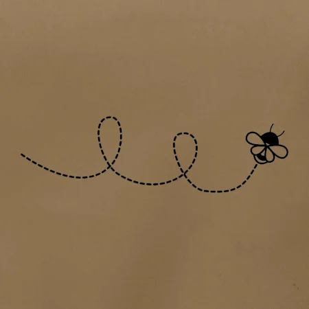 Dráha letu včely - slučka