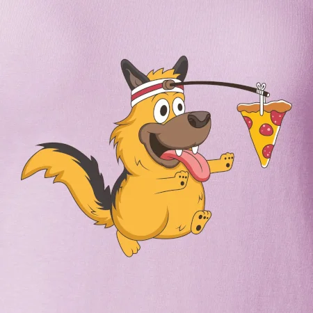Pes s pizzou