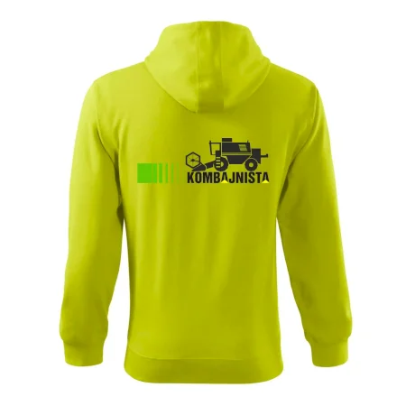 Kombajnista zelená a žltá
