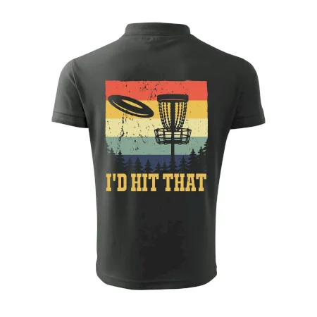 Disc golf player retro vintage