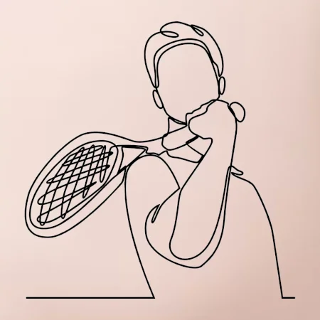 Tenista jedným ťahom