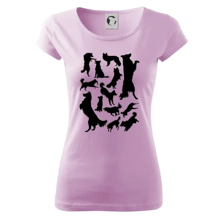 Border kólia siluety