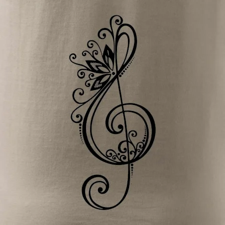 Husľový kľúč kvety