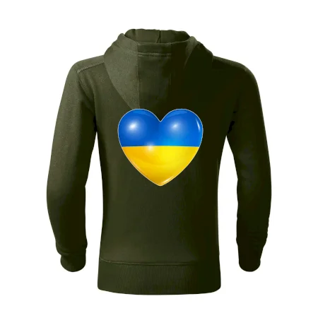 Ukrajina srdce vlajka