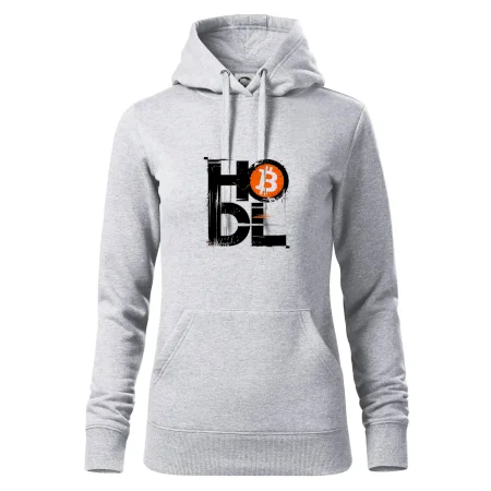 Hodl velký nápis a logo BTC