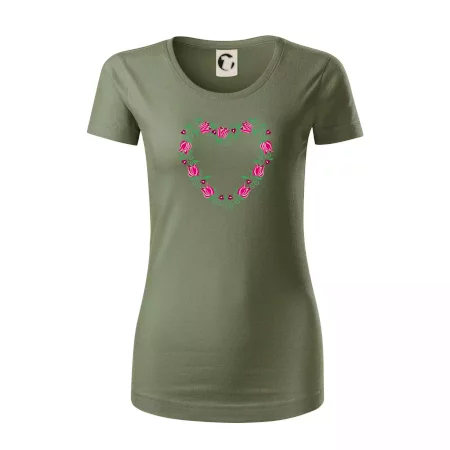 Červené tulipánové srdiečko (Pecka design)