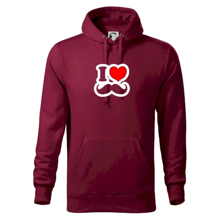 i love mustache - obrys