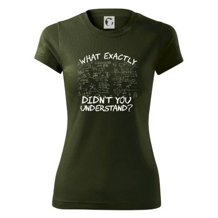 What exactly didn't you understand - physics