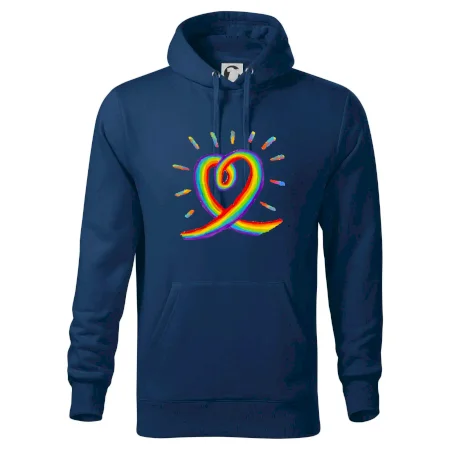 Srdce pride dúha kreslená