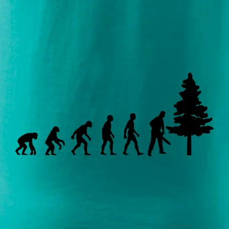 Evolúcia drevorubač - píla a strom