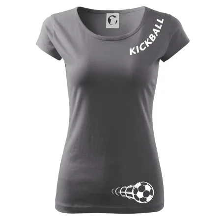 Kickball nápis šikmo