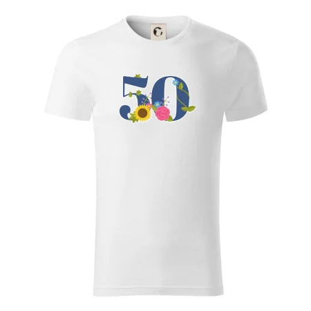 Kvetinové číslo kreslené - 50