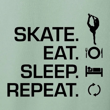 Eat sleep skate - ľadové korčuľovanie