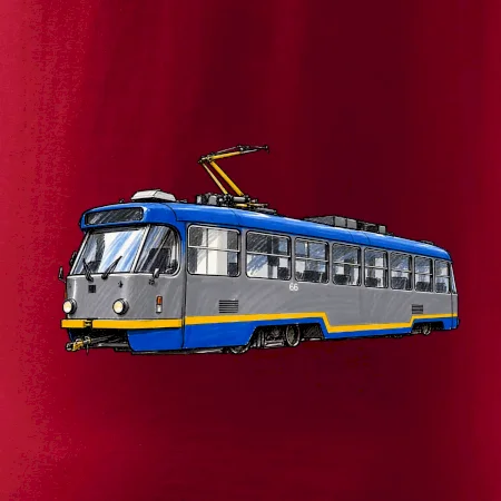 T3R SLF modrošedá kresba fixem