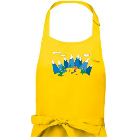 Lyžiar a farebné hory