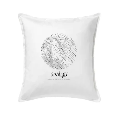 Kozákov - vrstevnice v kruhu