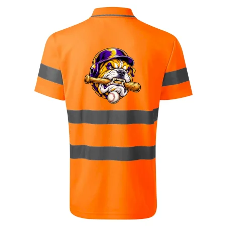Baseballový buldok s pálkou