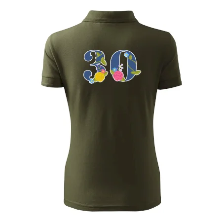 Kvetinové číslo kreslené - 30