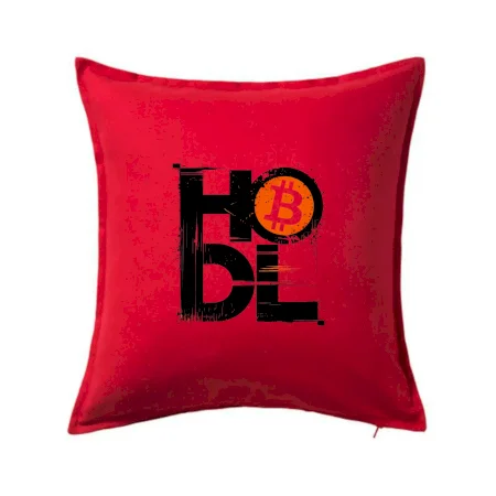 Hodl velký nápis a logo BTC