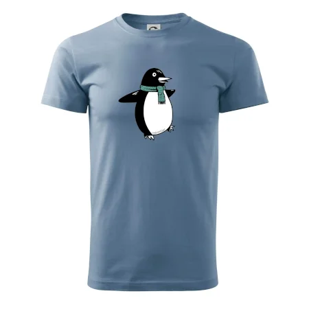 Tučniak so zeleným šálom