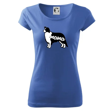 Border kolie mama obrys