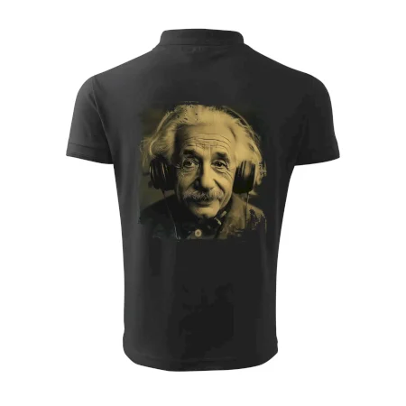 Albert Einstein so slúchadlami
