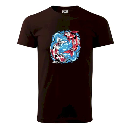 Yin & Yang Koi kapor - červený