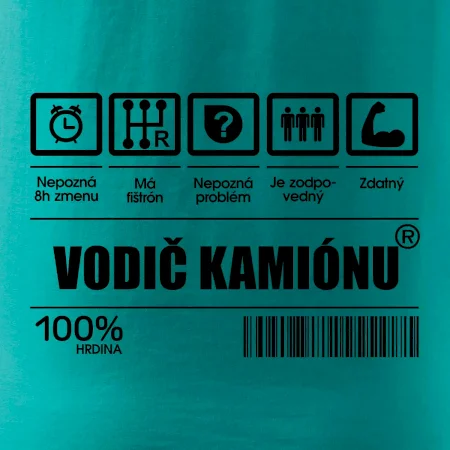 Čiarový kód - Vodič kamiónu