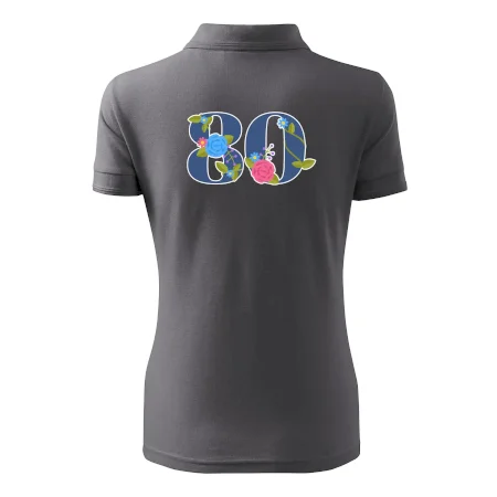 Kvetinové číslo kreslené - 80