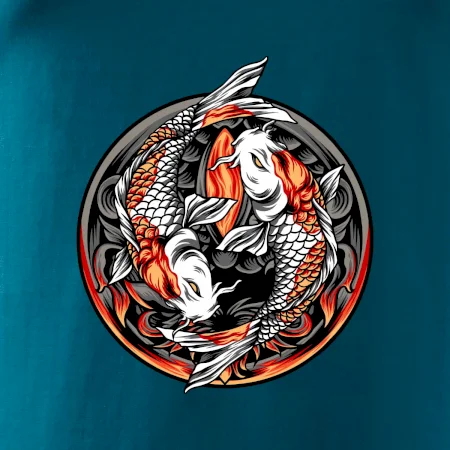 Yin & Yang Koi kapor - oranžový