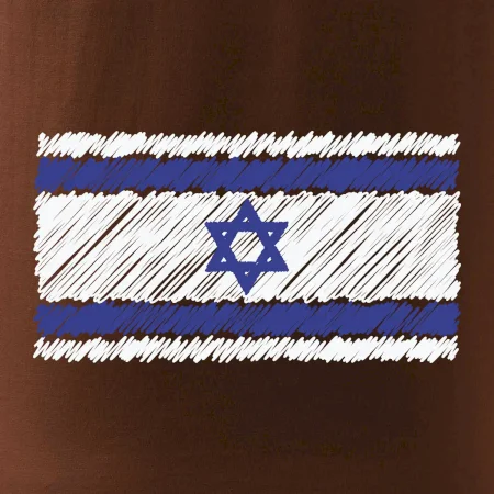 Vlajka Izrael kreslená