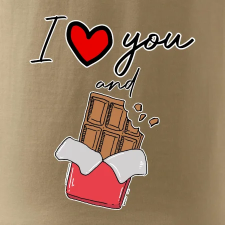 I love you and chocolate