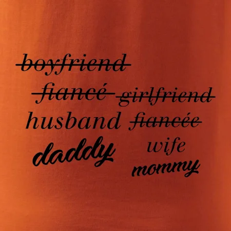 Partnerské tričko nastávajúci rodičia