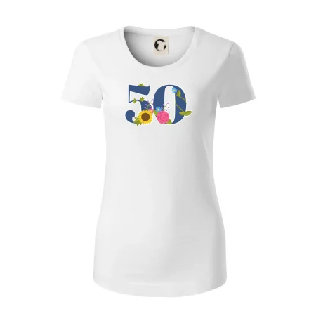Kvetinové číslo kreslené - 50