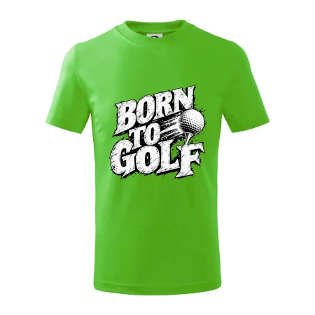 Born to golf černobílý drsný potisk