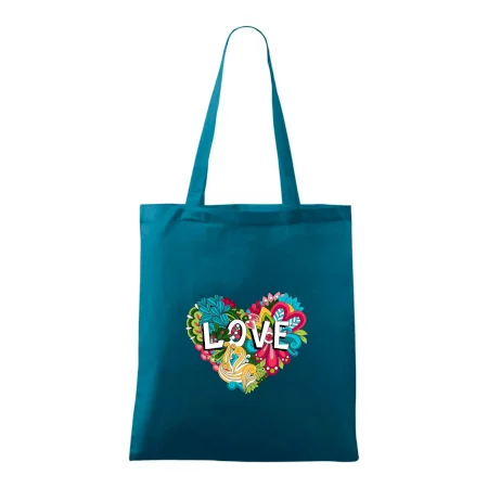 Love nápis květovaný