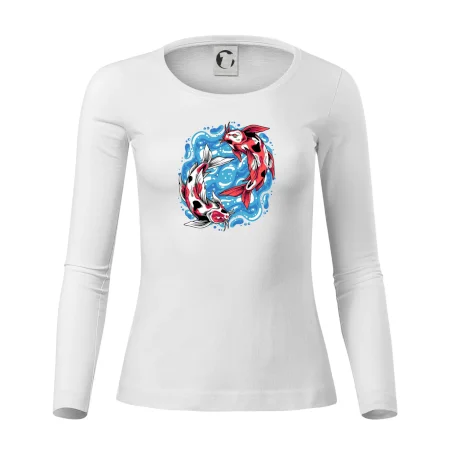 Yin & Yang Koi kapor - červený
