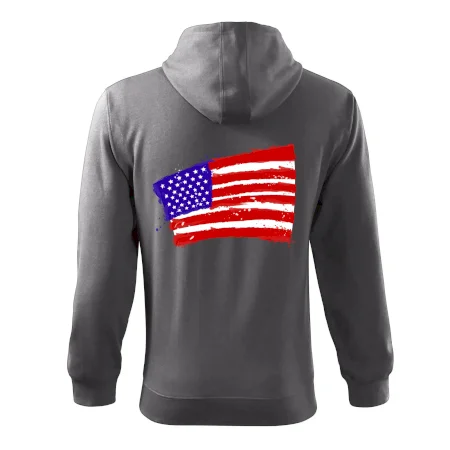 Americká vlajka ohnutá