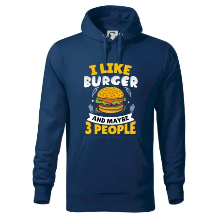 I like burger and maybe 3 people