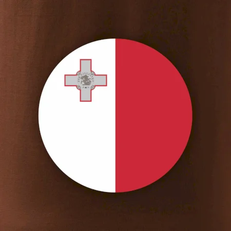 Vlajka Malta guľatá na prsník