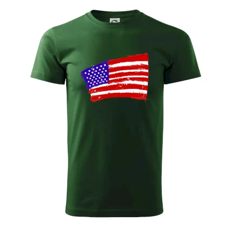 Americká vlajka ohnutá