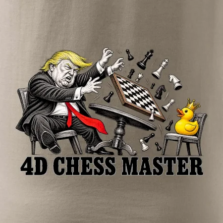 Donald Trump prohrává šachy s kachnou