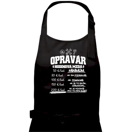 Hodinová mzda - opravár