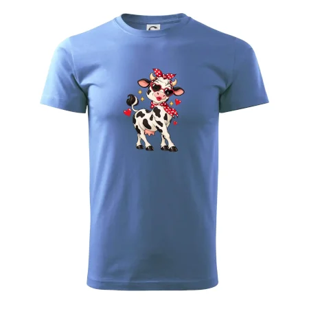 Retro krava so srdiečkami